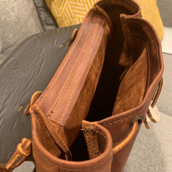 LM Leather Goods Bridges Backpack in Whiskey - Picture 11 of 16